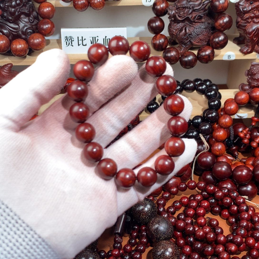 時***聲染料紫檀（血檀）1.2×17泥料-鸡血红福利款