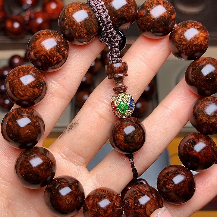 花梨木类手串/手链黄花梨风化料土埋料1.5