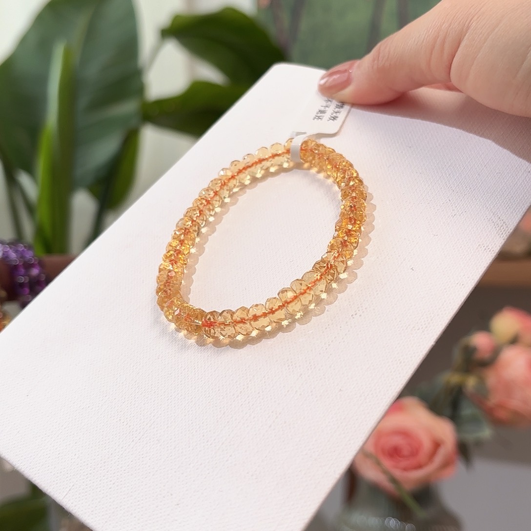 水晶手链未镶嵌黄水晶