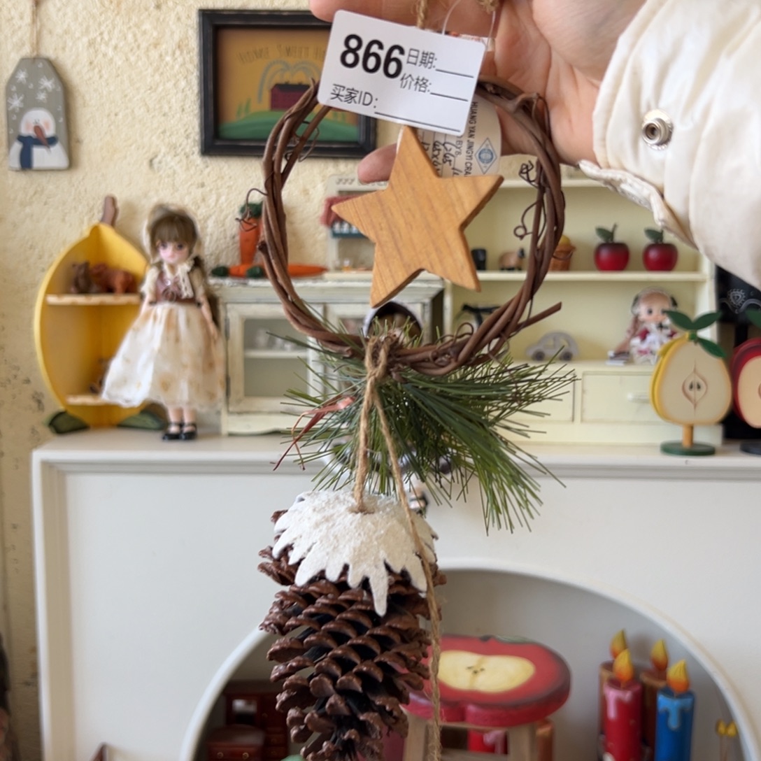 木默认微瑕微脏！外贸样品摆件挂件866