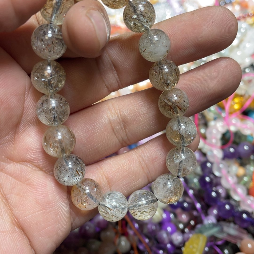 紫晶颈饰银S800镀金镶嵌