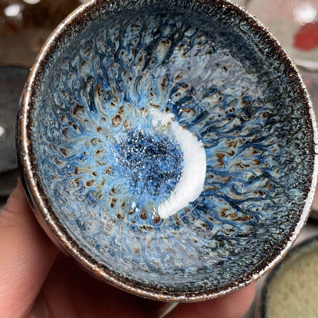 茶盏龙窑柴烧落灰特色