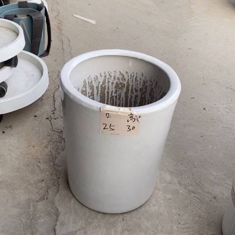 低腰白圆柱中 口25/30