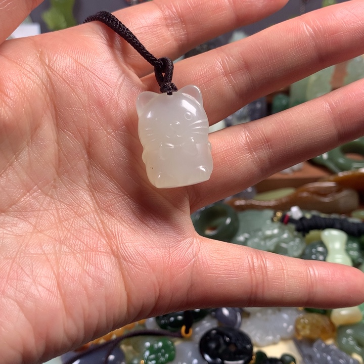 岫玉未镶嵌挂件挂件