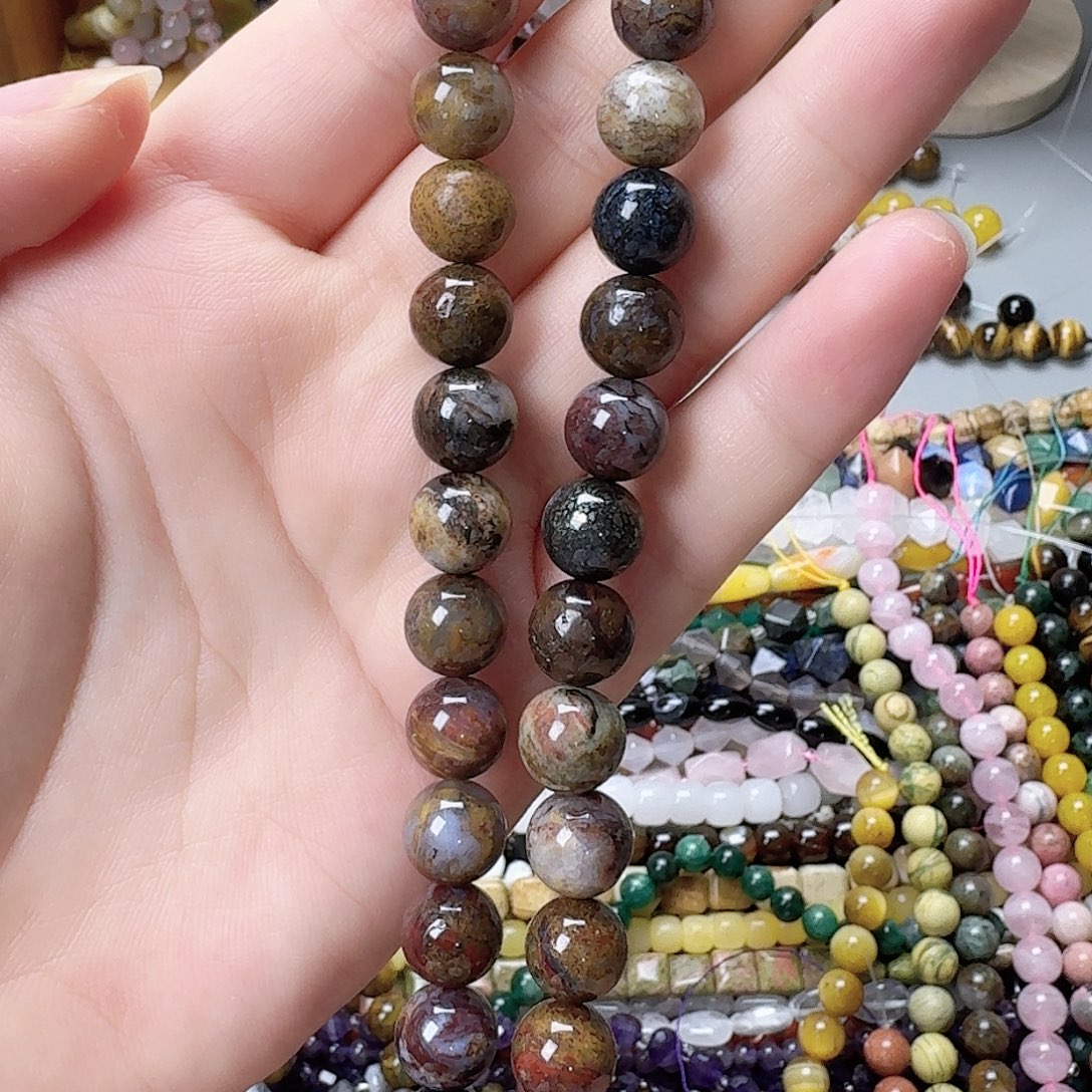 未镶嵌玛瑙/玉髓珠宝半成品卡10彼得石一条