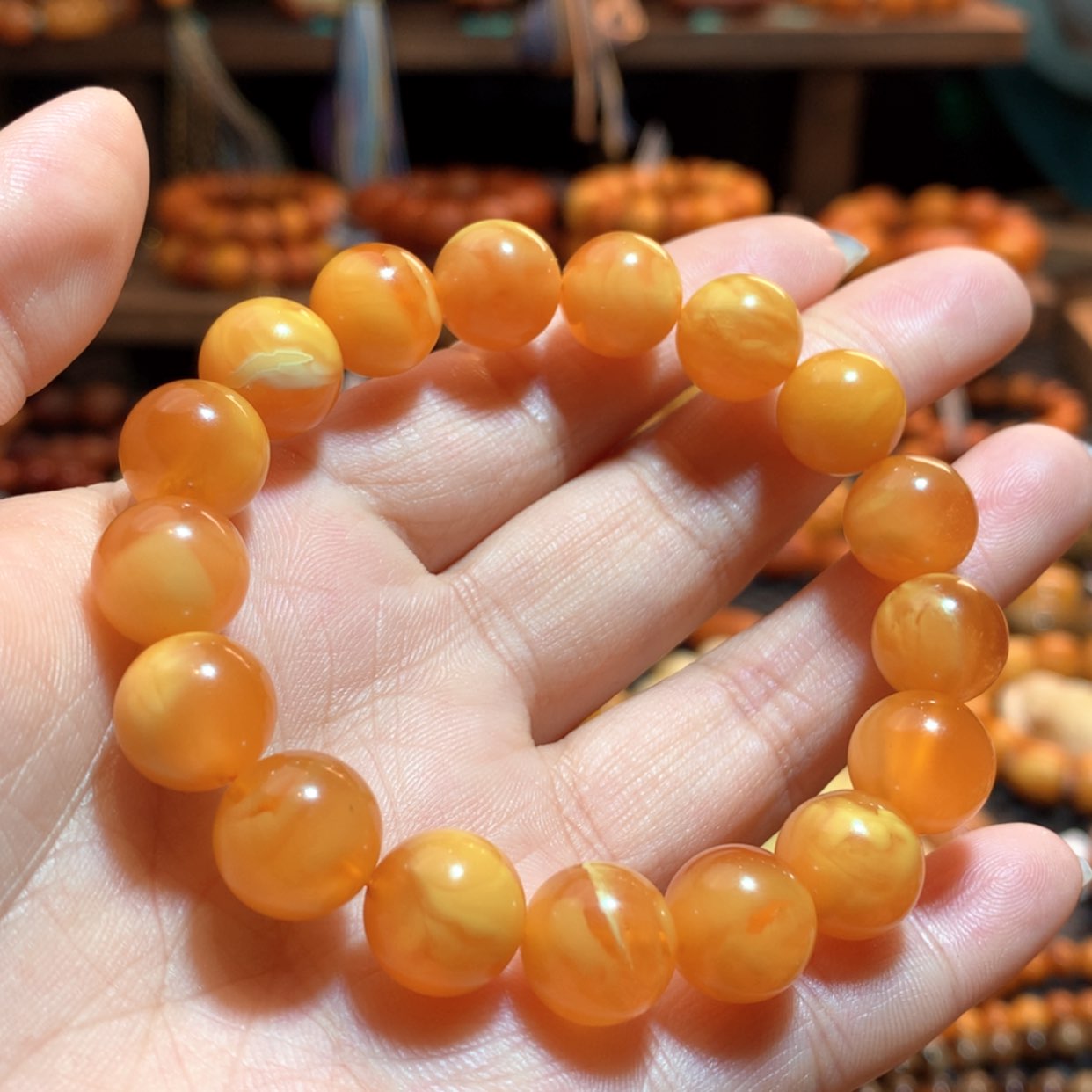 【闪购商品】手串蜜蜡未镶嵌蜜蜡手串