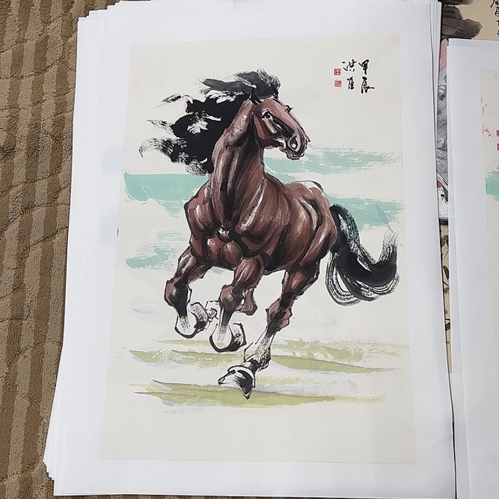 国画花鸟等多种鸟类的栖息