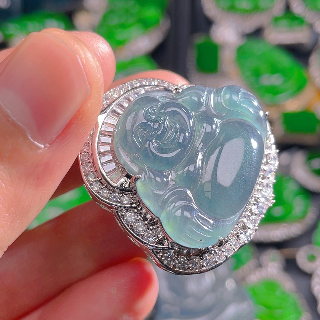 翡翠未镶嵌吊坠(不含链)