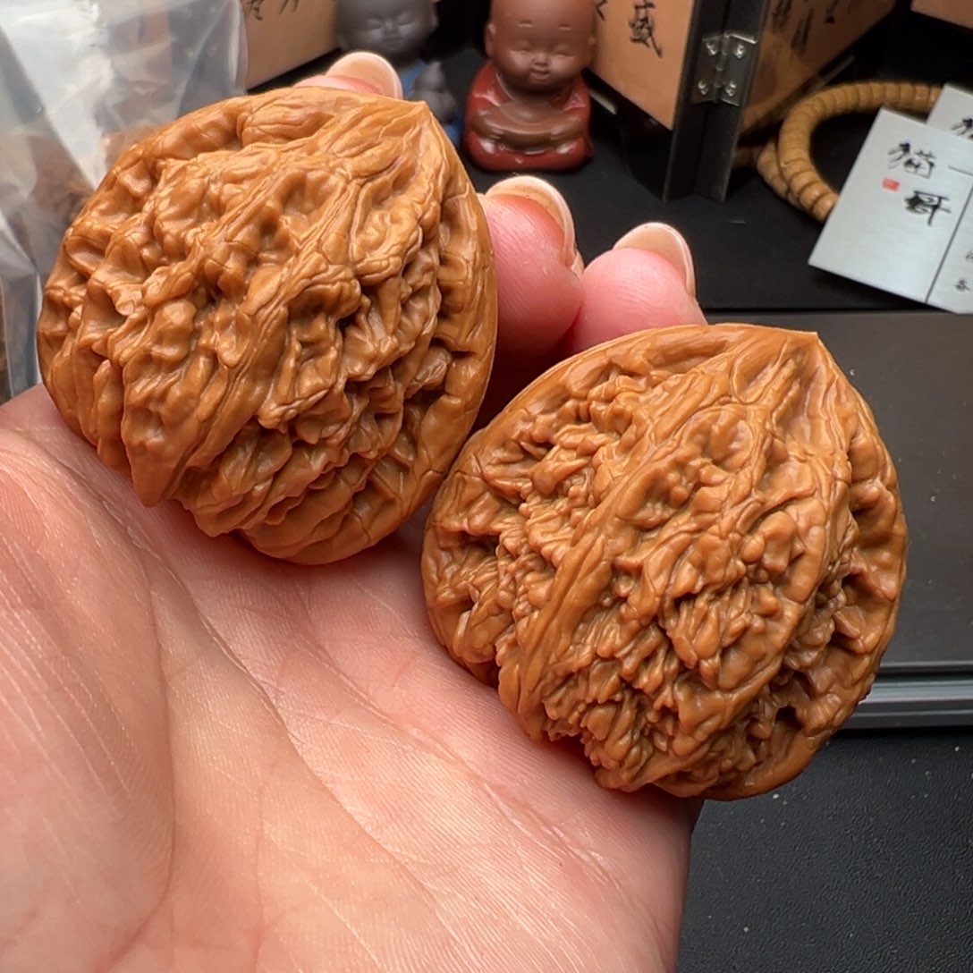 文玩核桃把件虎头王41