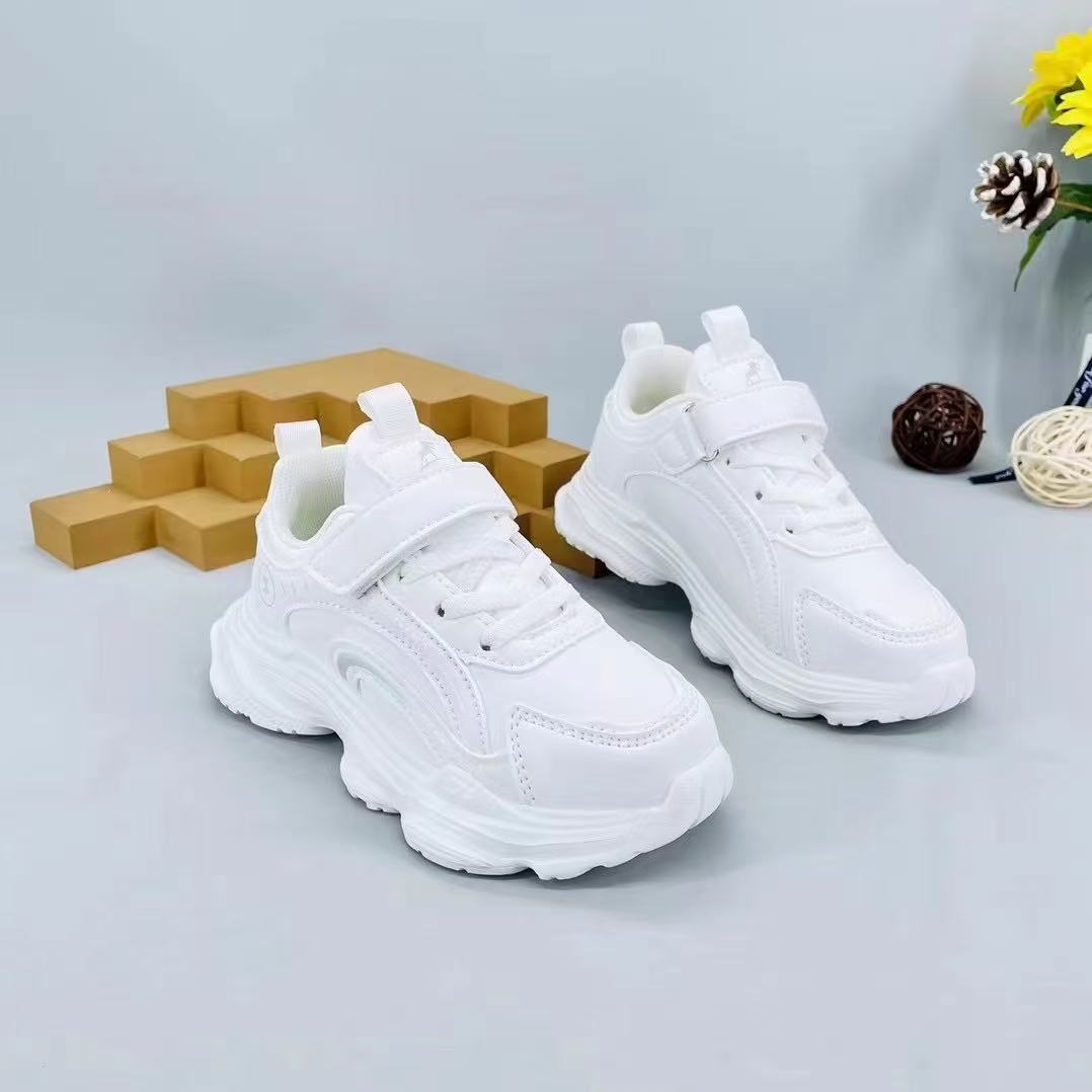 27089儿童透气小白鞋女童百搭休闲男童运动单鞋