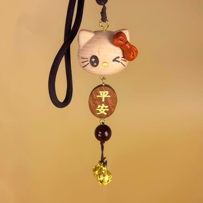 可爱猫咪钥匙扣车载挂件