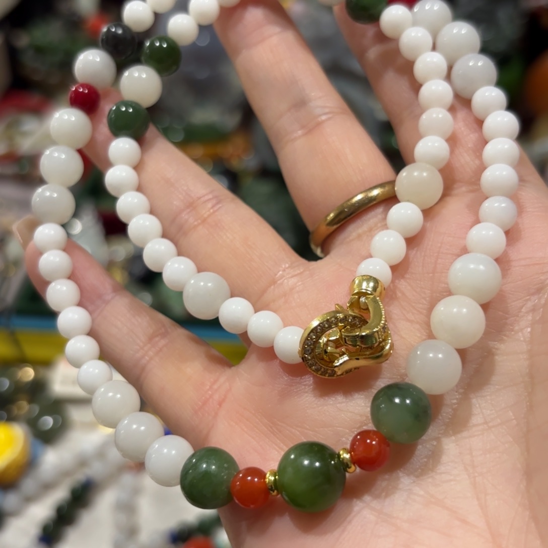 和田玉未镶嵌颈饰68444