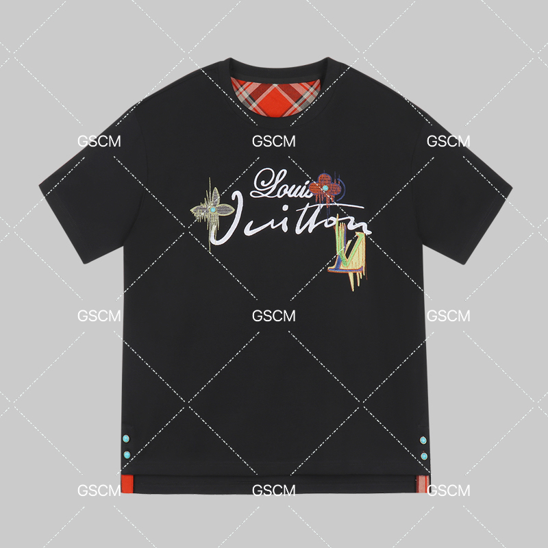 男士绿松石开叉短袖-2