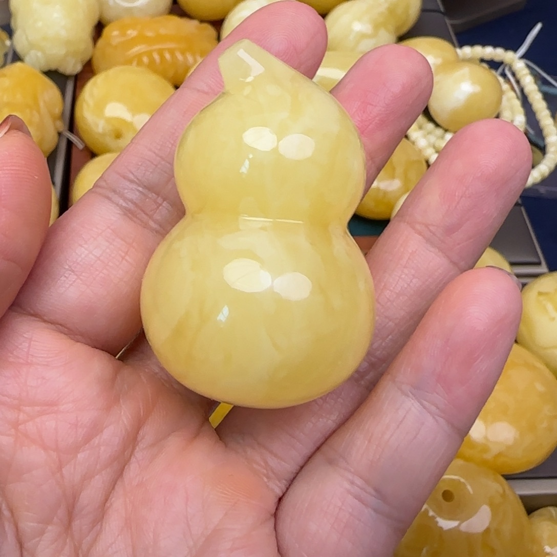 蜜蜡颈饰未镶嵌天然蜜蜡