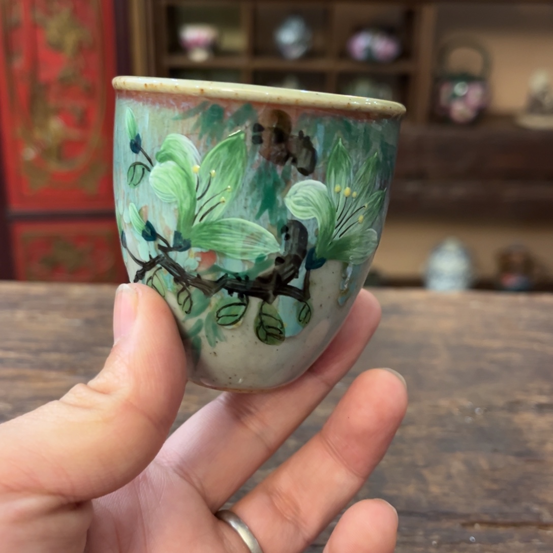 柴烧手工手绘陶瓷