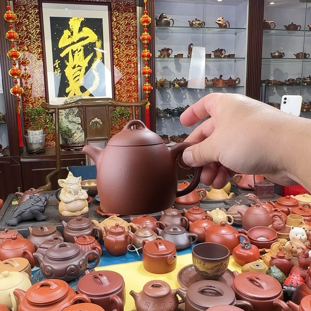 紫砂茶壶秦权底槽清