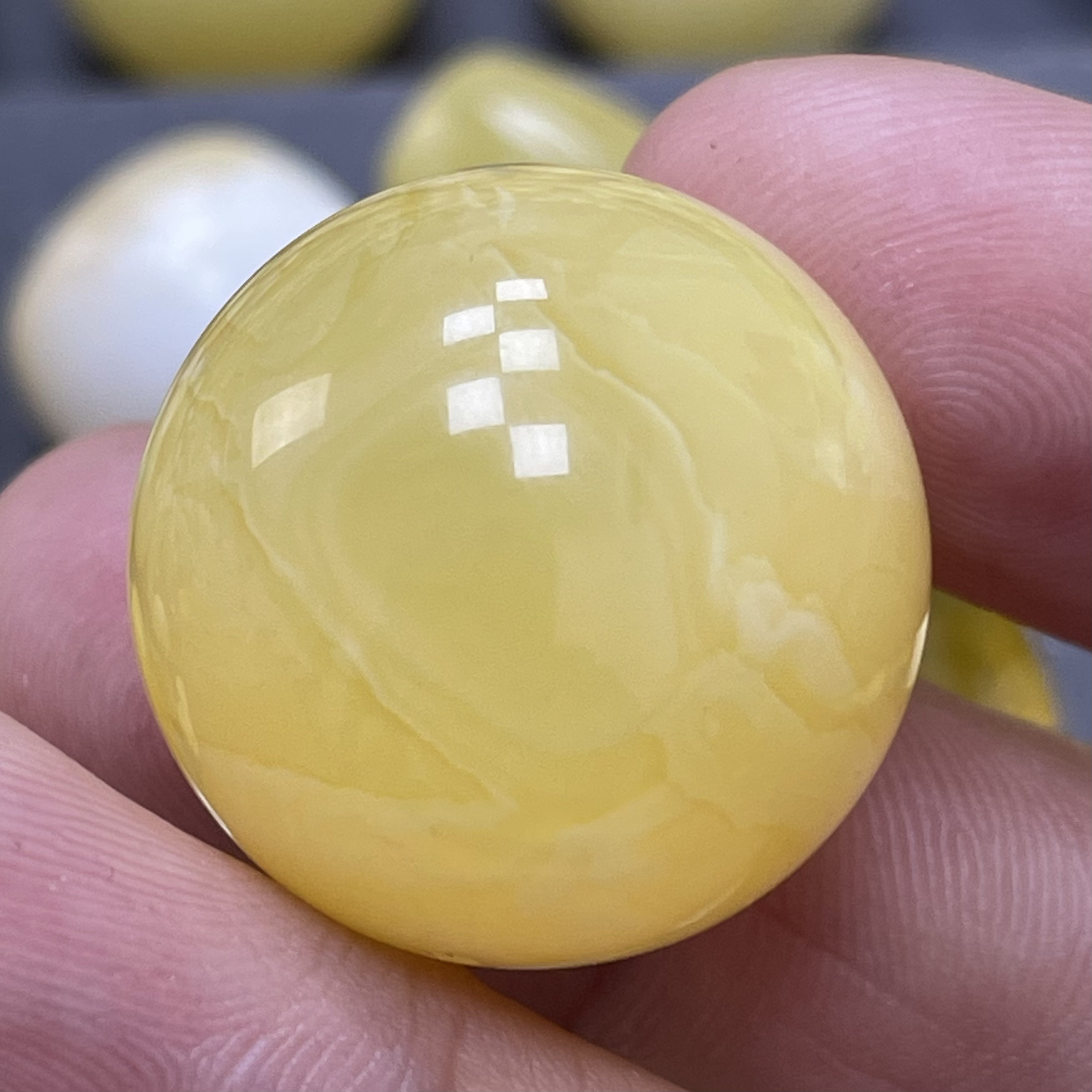 魔梵珠宝｜22.4mm俄料天然蜜蜡 浓蜡妖花