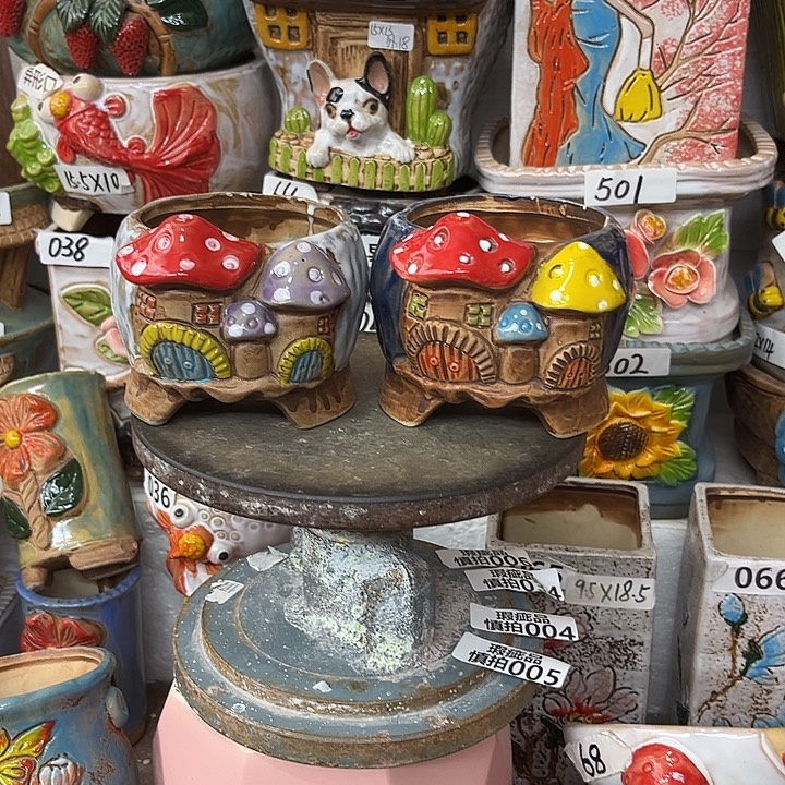 粗陶材质多肉花盆