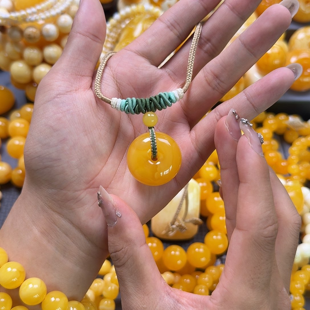 未镶嵌蜜蜡珠宝奇石平安扣