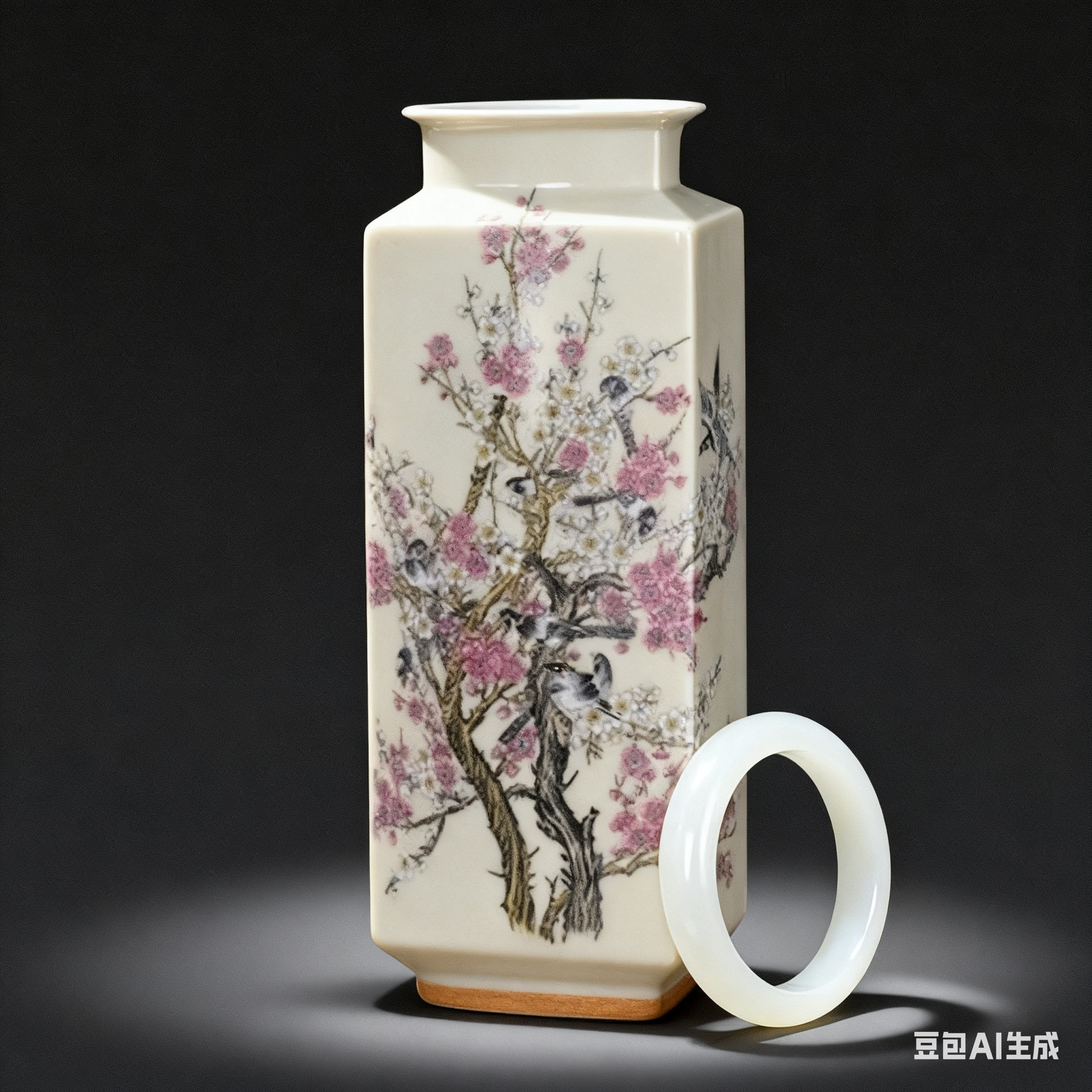 111--精品正宽时尚暖白镯！