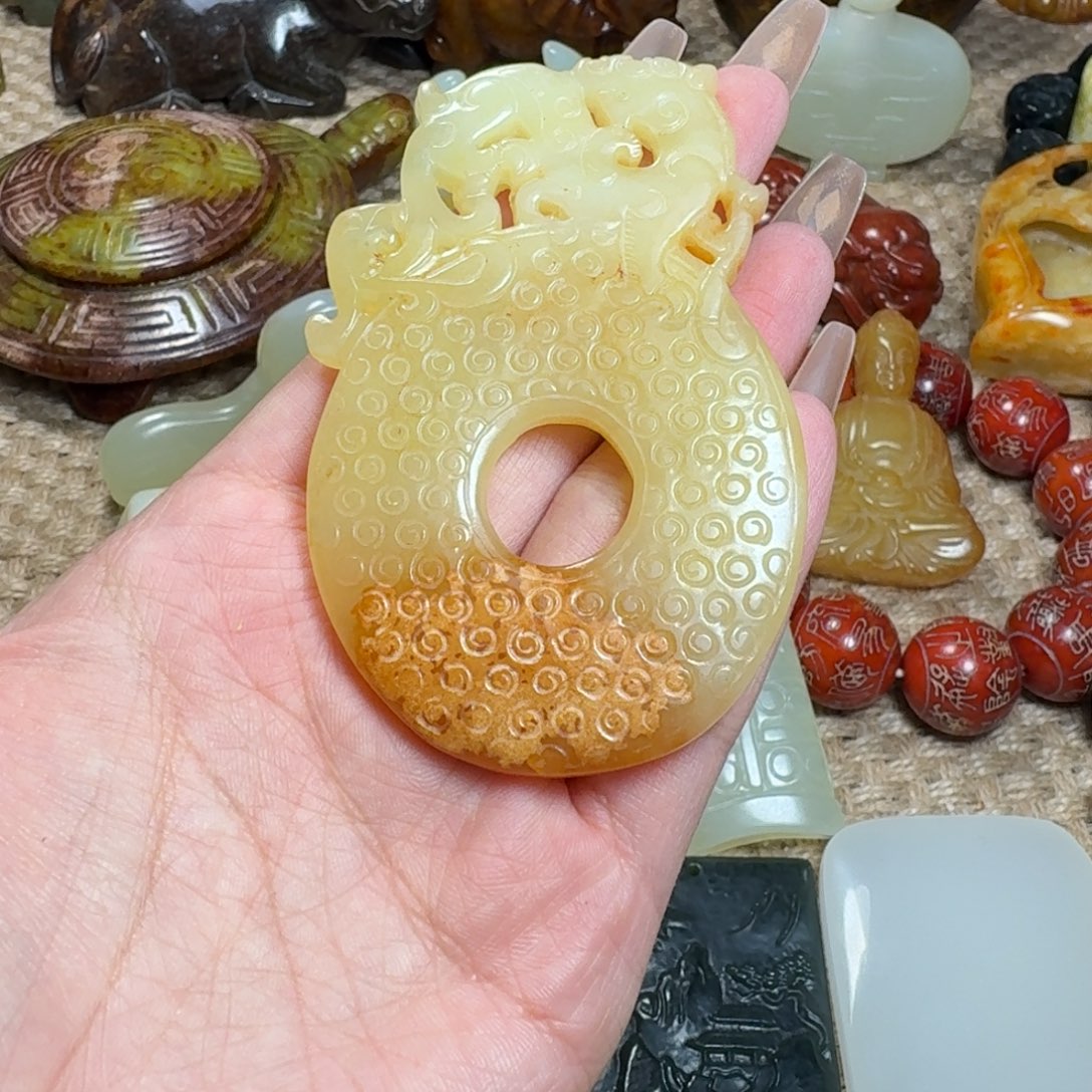 吊坠白玉菩提挂件