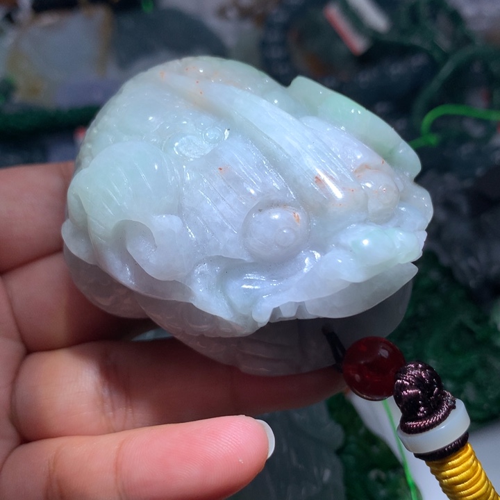 翡翠颈饰未镶嵌保真天然A货翡翠