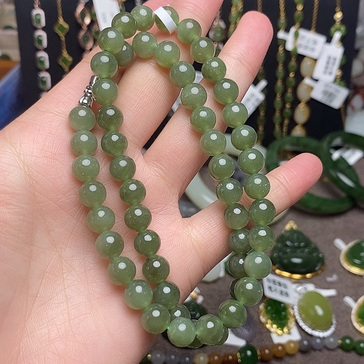 和田玉未镶嵌手链