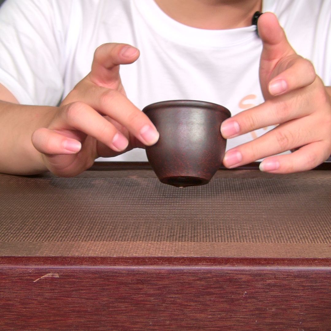 茶杯紫砂高货放漏