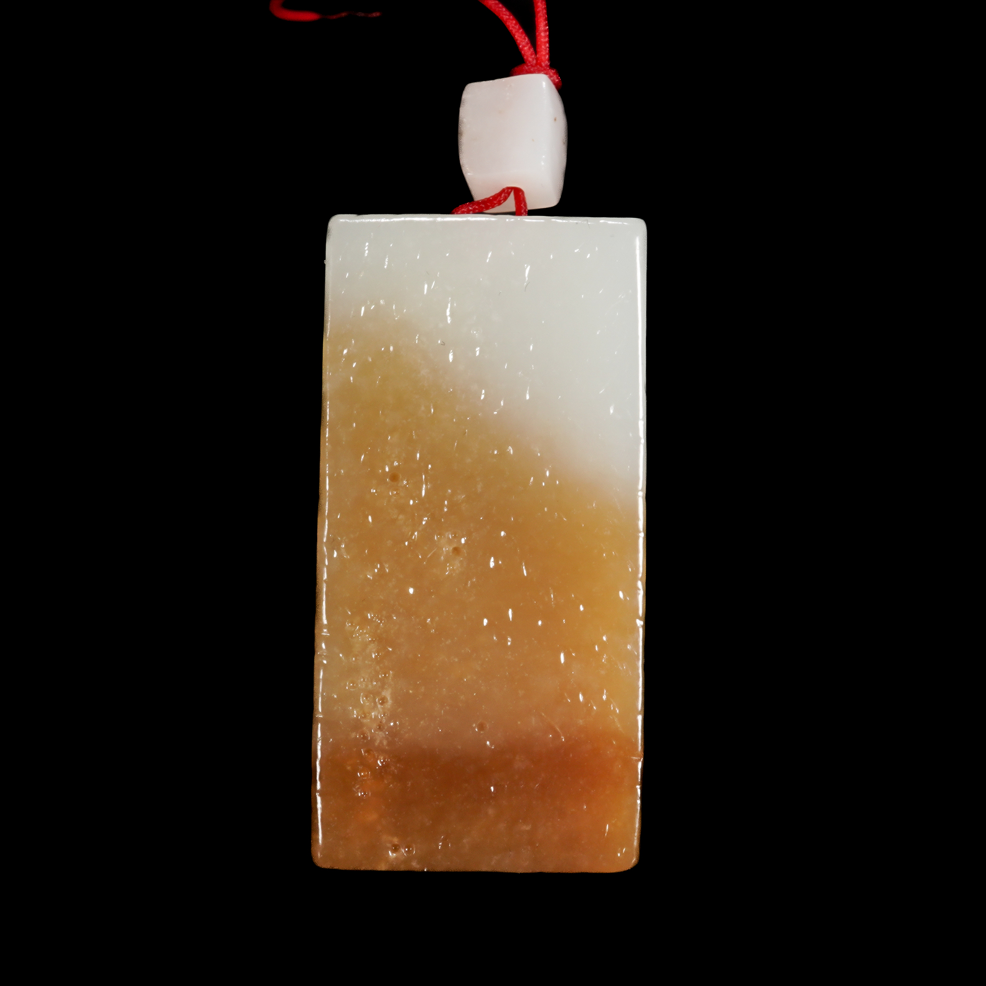 LOT.015和田玉平安无事牌/X4450