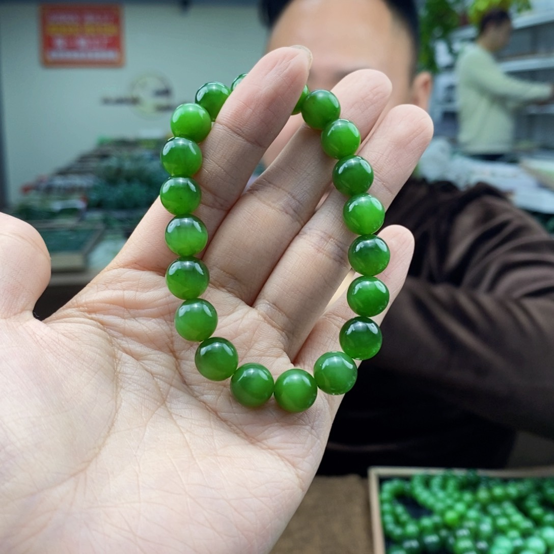 和田玉手串未镶嵌多样性发货 拍一发一