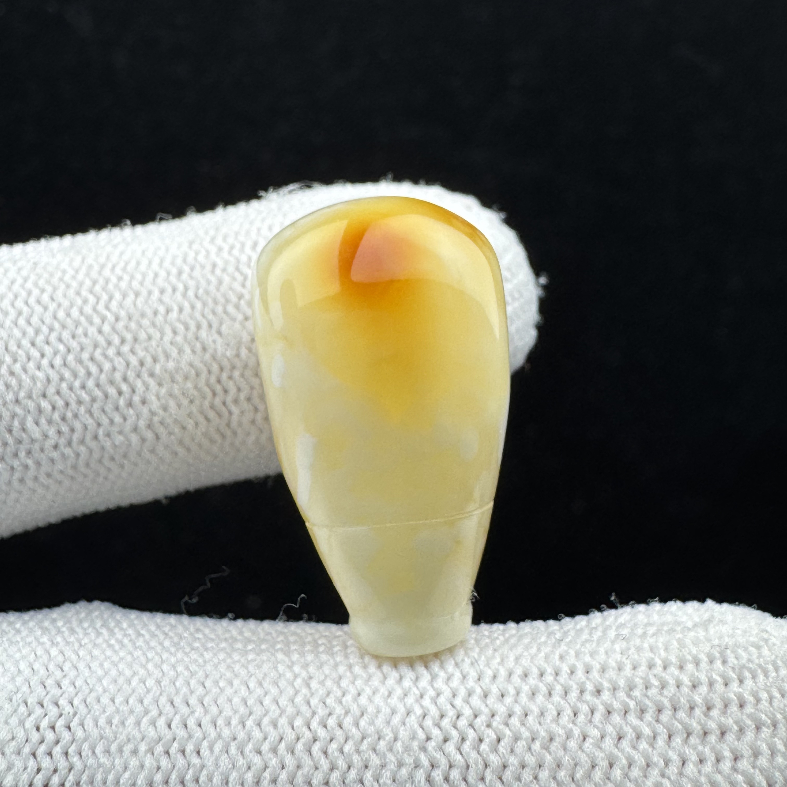 Z2237天然原矿蜜蜡 三通14.3*25.8mm支持复检 假一罚四