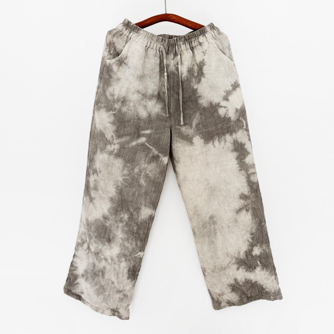 【染色汉麻棉裤】植物染色，文创产品，手工非遗