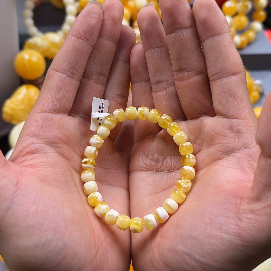 蜜蜡珠宝奇石未镶嵌8mm