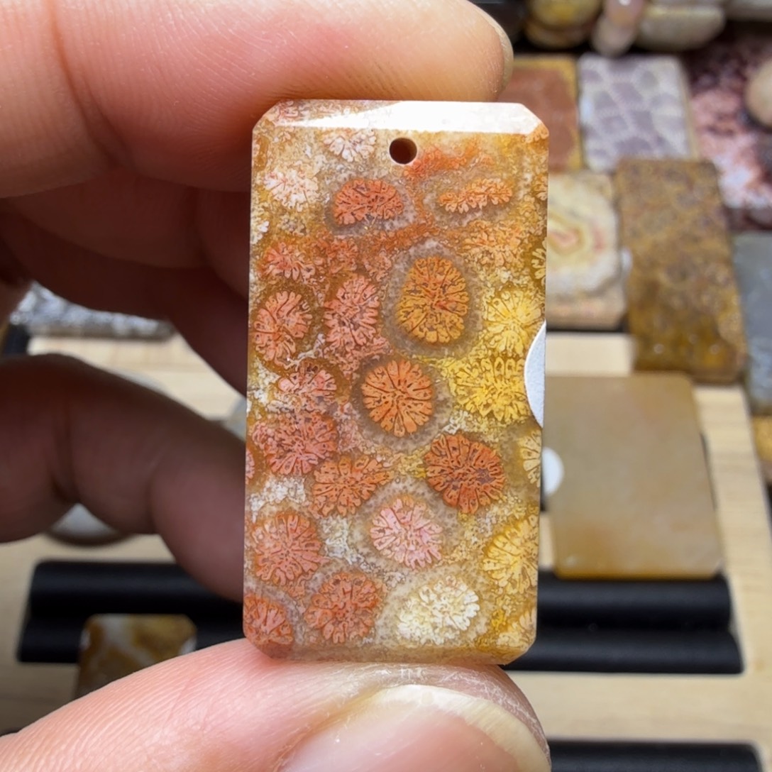 硅化玉未镶嵌纯天然色有机玉石保真色