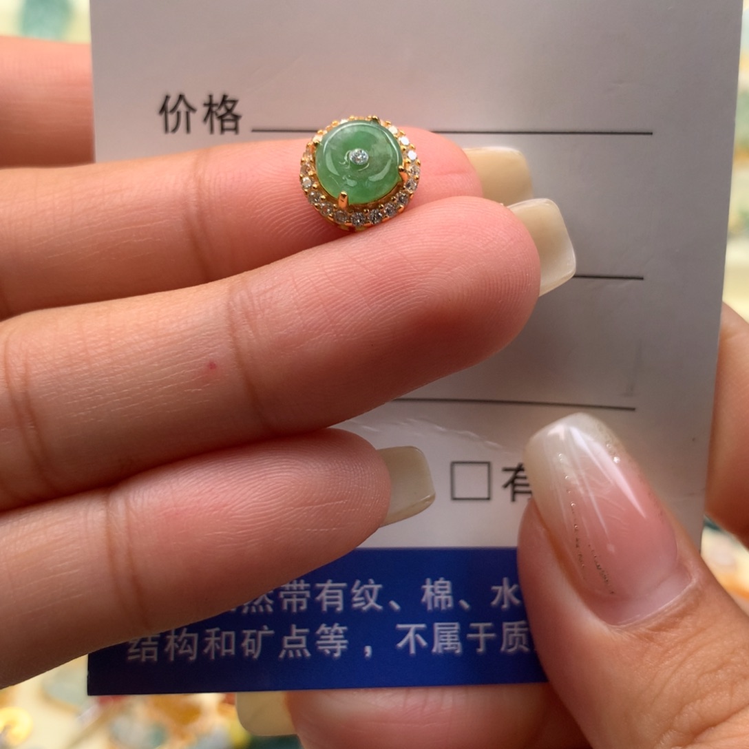 翡翠银S925镶嵌颈饰