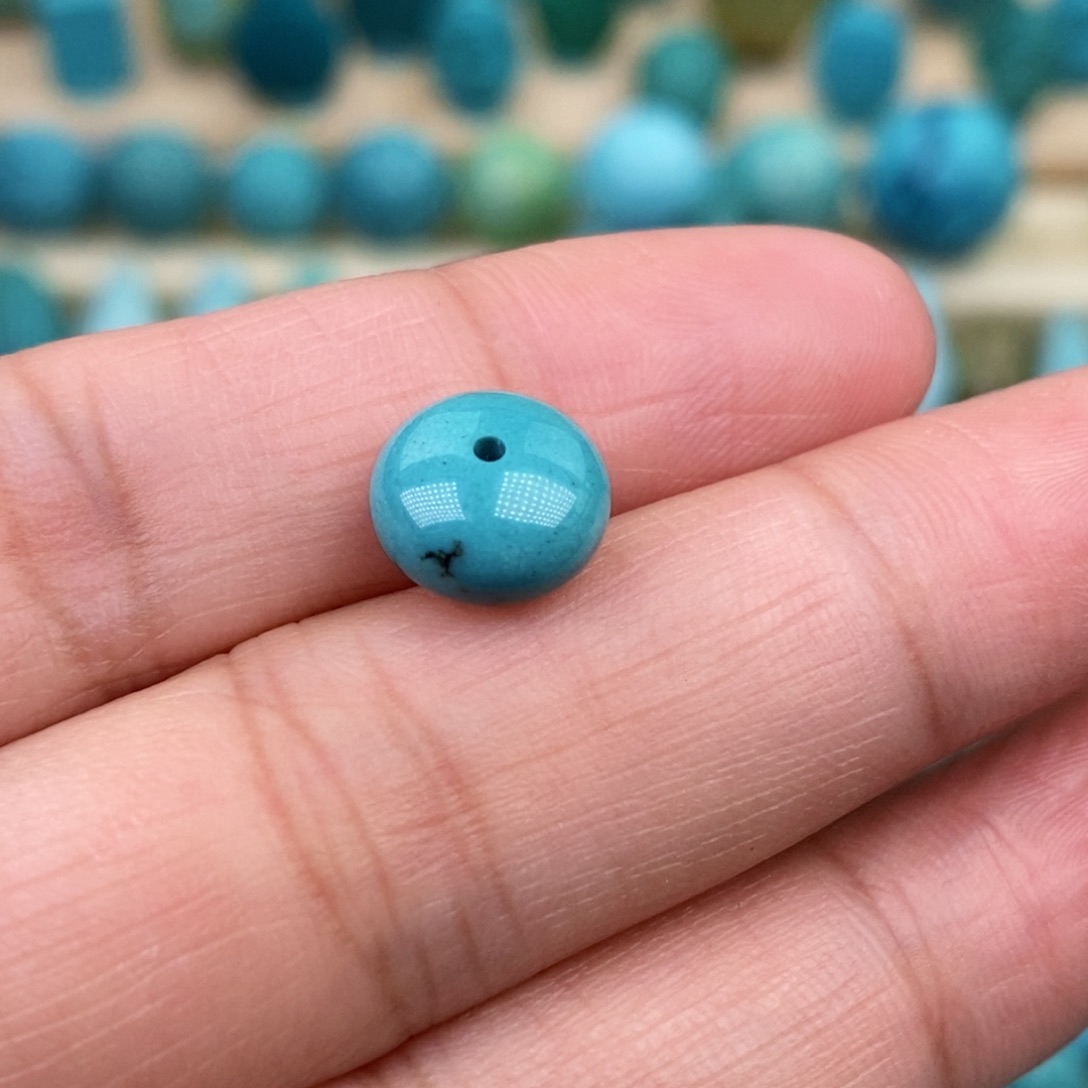 绿松石珠宝奇石未镶嵌9.2×6