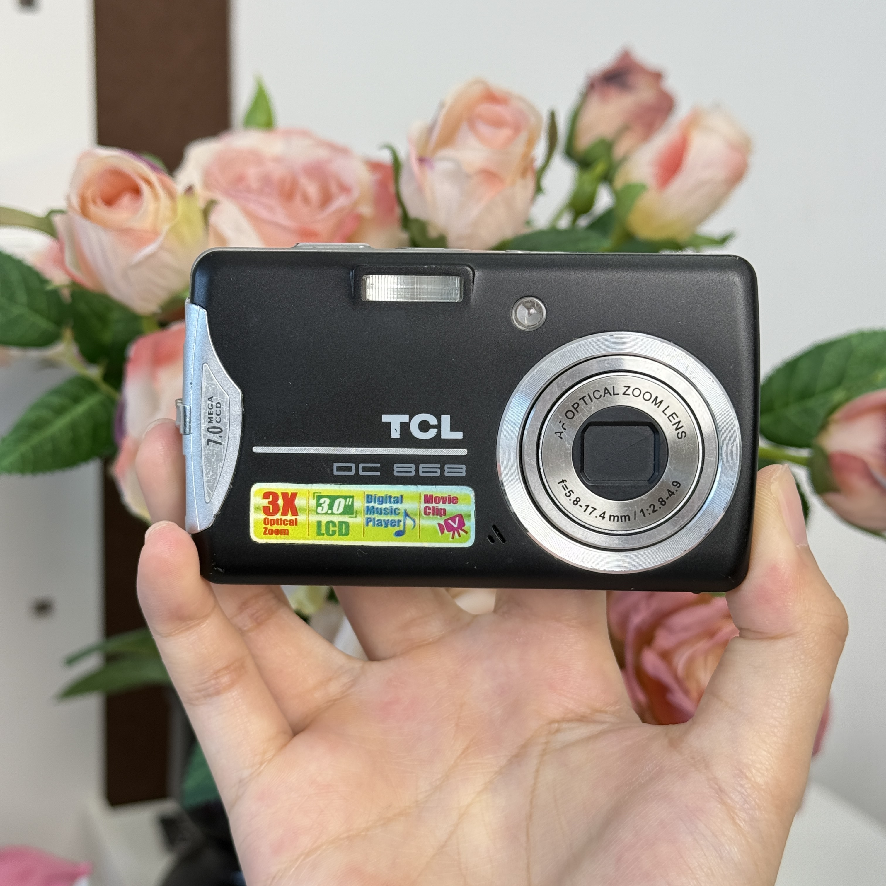 9新  【直播间特价】TCL-DC868 700w像素3倍光变 复古便携CCD