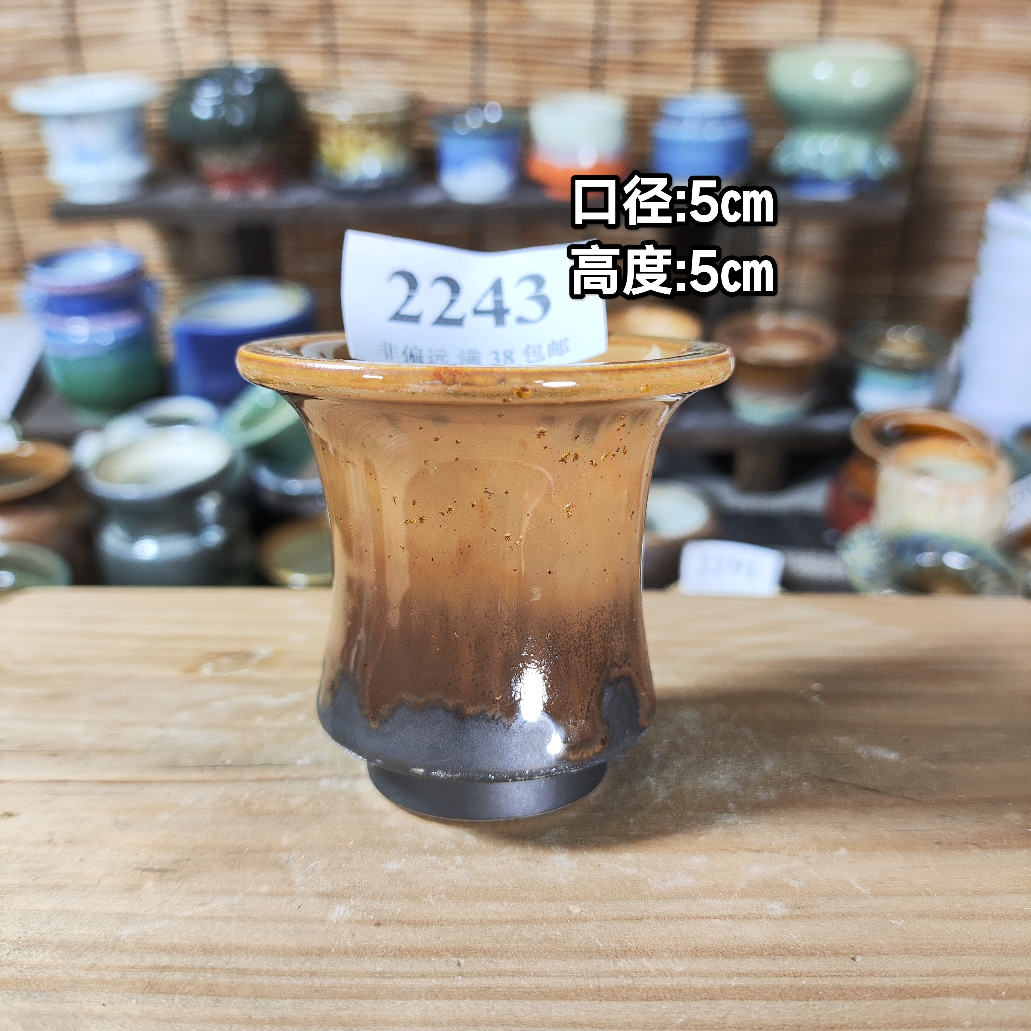 手工创意多肉花盆摆件迷你多肉花盆景德镇纯手工制做