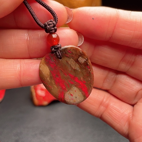 昌化鸡血石昌化鸡血石把件印章闲章挂件