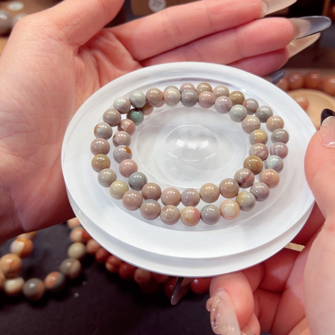 【闪购商品】石英质玉手链未镶嵌西*20