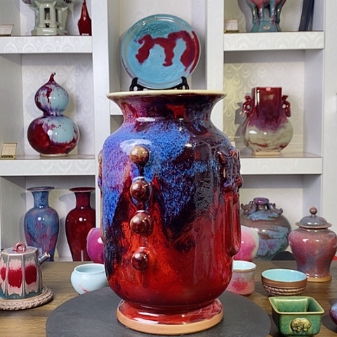 摆件神后钧瓷事事如意