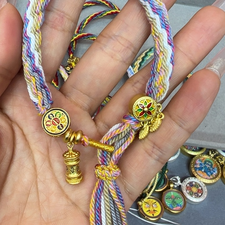 吊坠唐卡之家 纯手工编绳