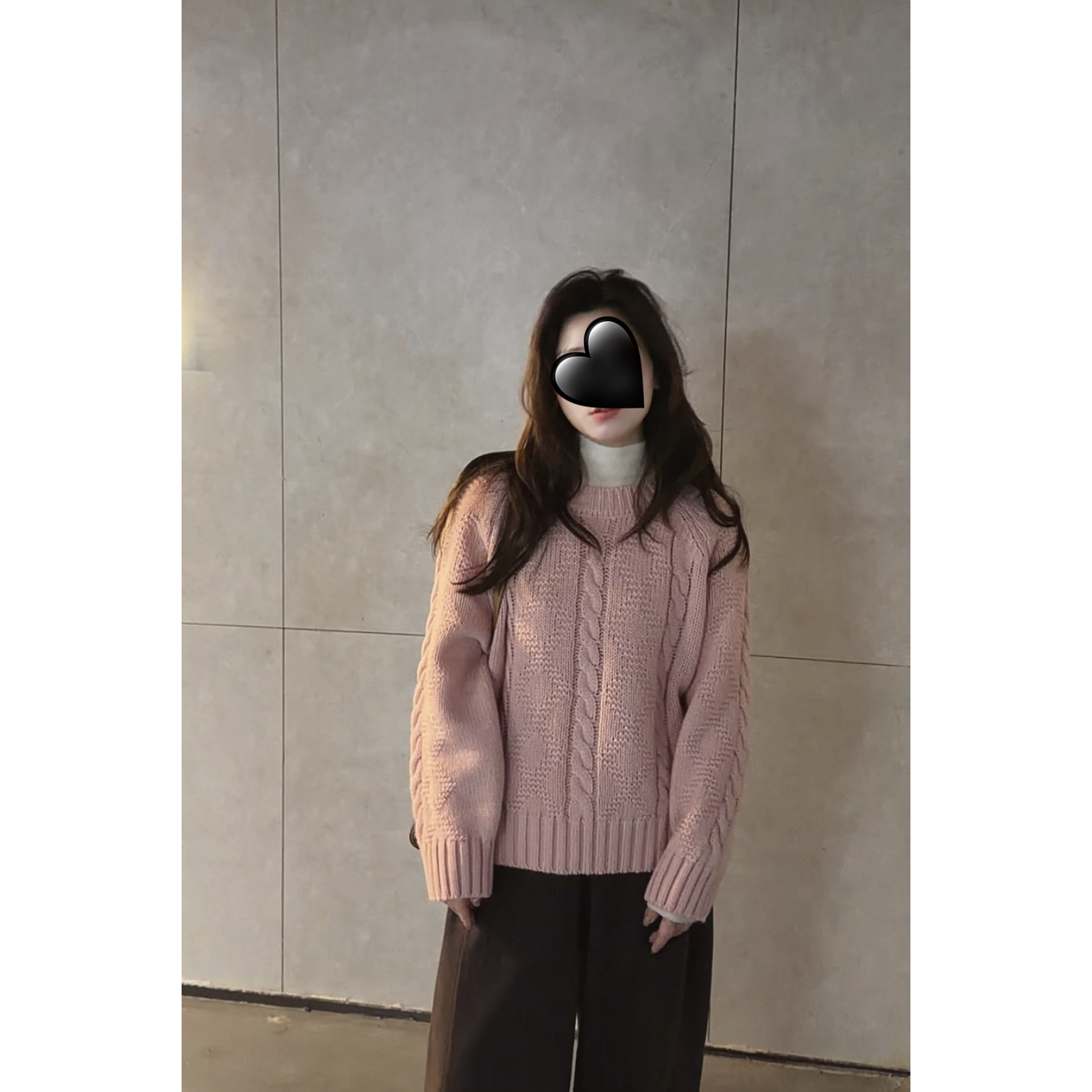 阿虞 ｜韩系慵懒风粗麻花套头针织毛衣女秋冬新款