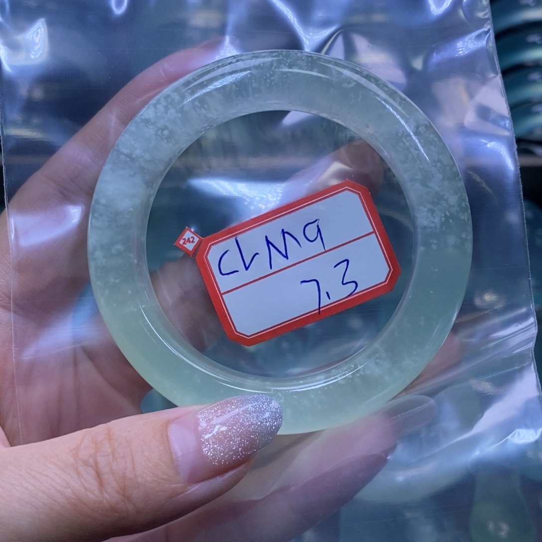 蛇纹石玉未镶嵌手镯C****1