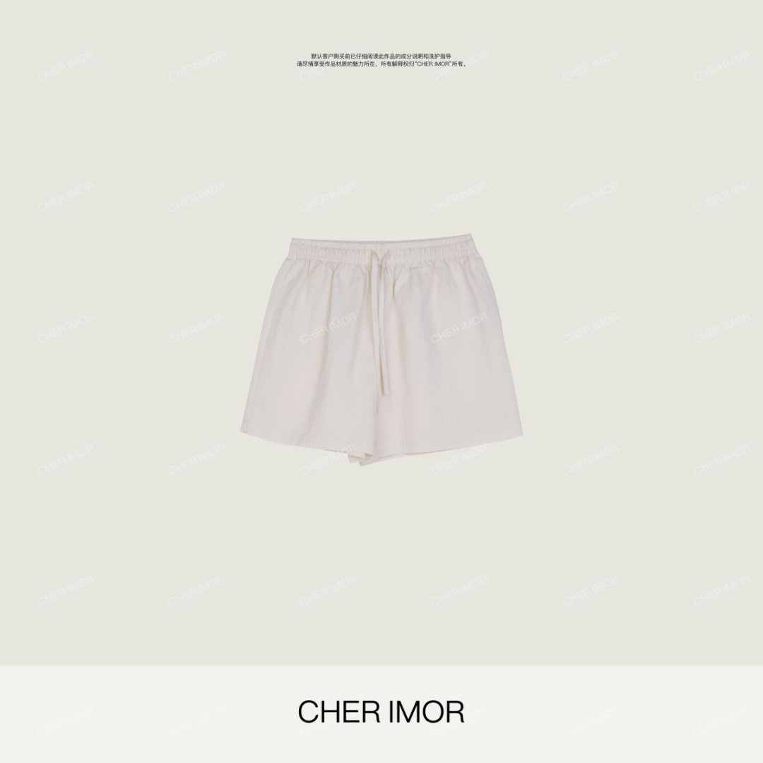 CHER IMOR【清凉】新款宽松休闲松紧抽绳短裤 7004 Hi Fortune