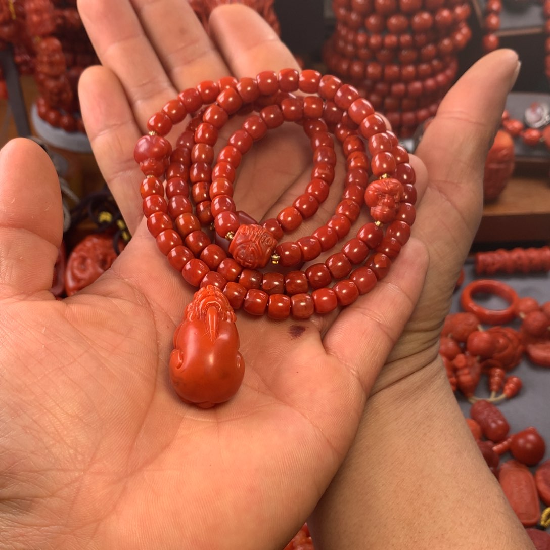 南红玛瑙配饰未镶嵌