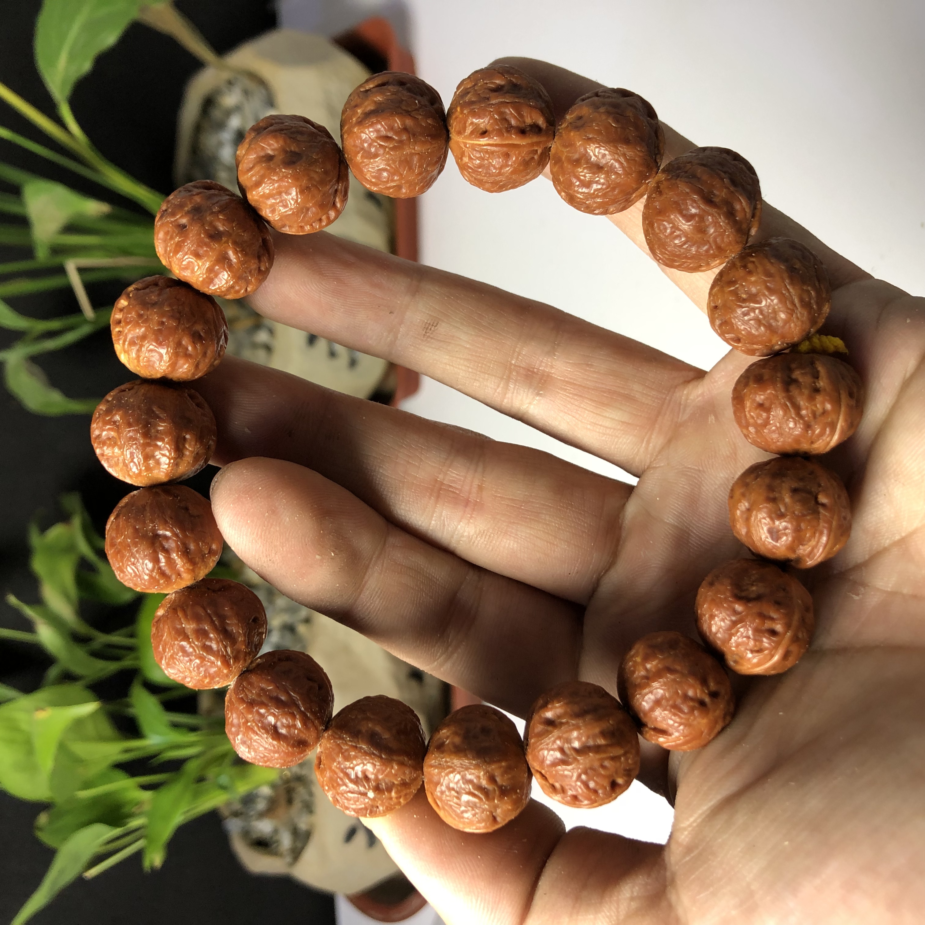 有黄慎拍磨盘元宝小核桃图片仅为参考实物为准