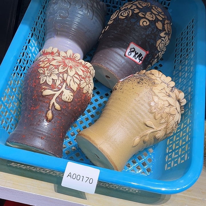 瓷片花盆多肉植物艺术品