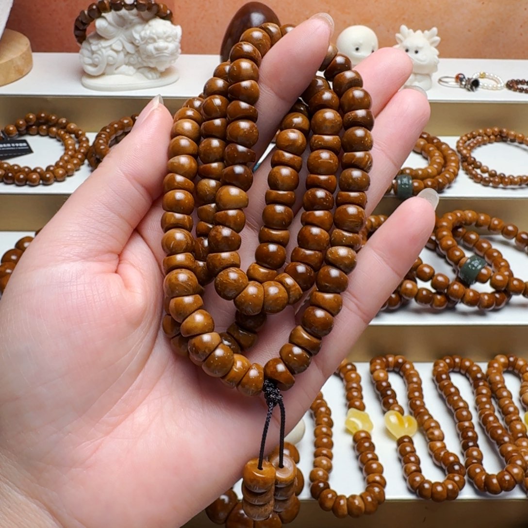 吊坠库克菩提108长串普挑带棕眼线福利款9mm