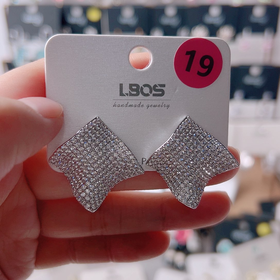 锆石纯铜合金耳环